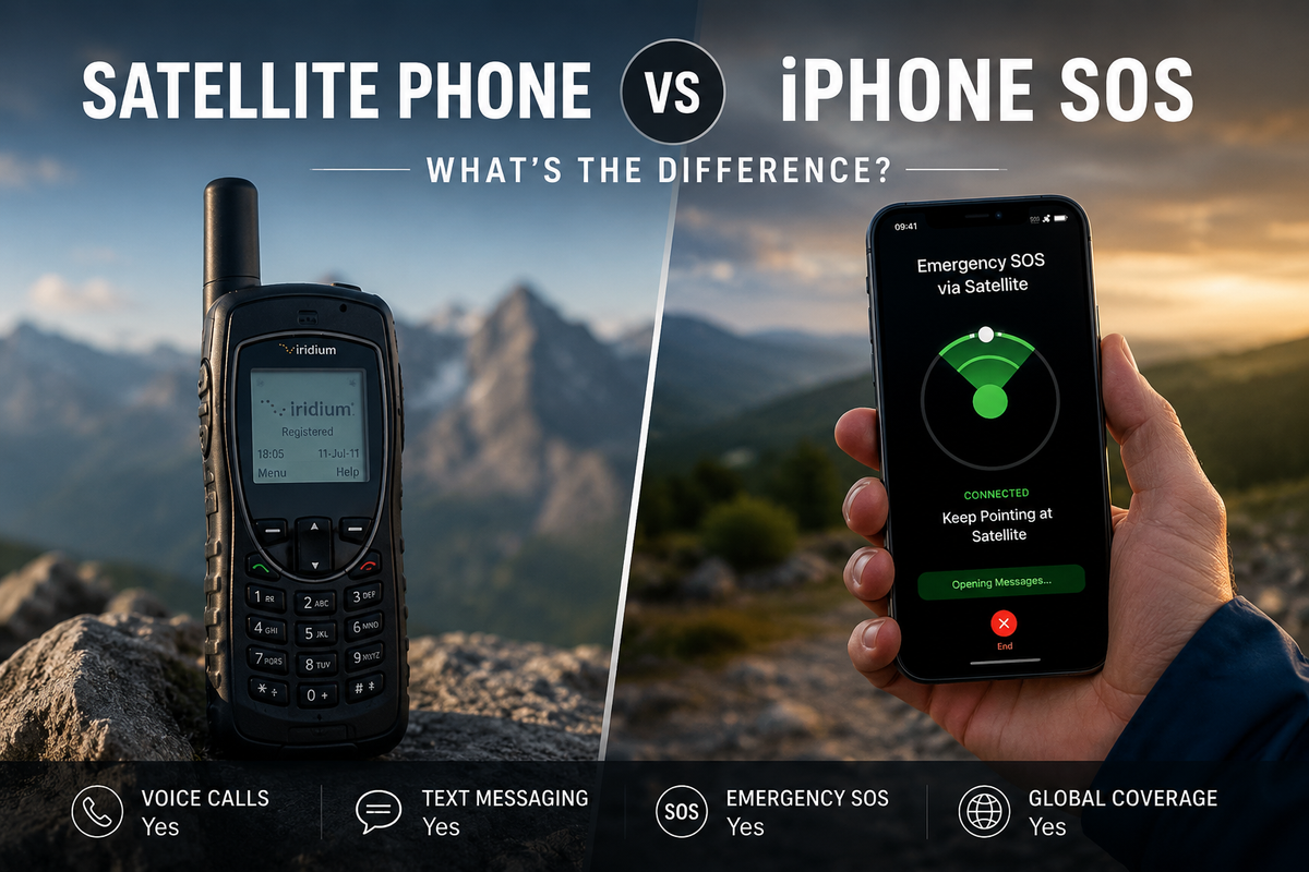 Satellite Phone vs iPhone Emergency SOS: What's the Difference?