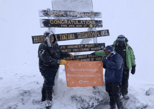 Martin Ford and his Kilimanjaro climb for Great Ormond Street Hospital - GTC