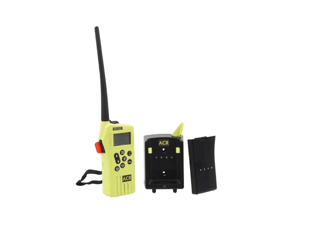 ACR SR203 GMDSS VHF Handheld Radio 2828 (With Battery and Charger)
