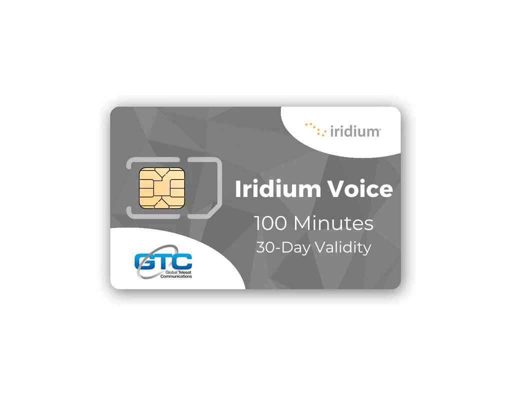 Iridium Sat Phone Prepaid SIMs - GTC